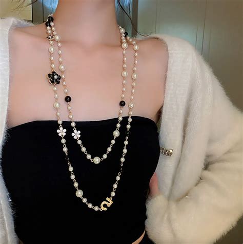 cc chanel necklace dupe|chanel knock off necklace.